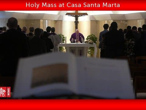 Pope’s morning Mass, April 23, at Casa Santa Marta