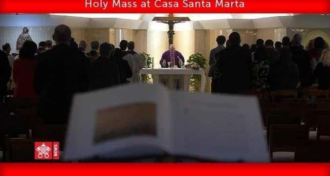 Pope’s morning Mass, April 24, at Casa Santa Marta