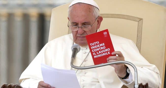 Make every effort to protect against child labour pope urges