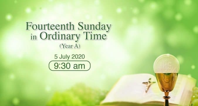 Mass for Fourteenth Sunday in Ordinary Time Hong Kong, livestream, July 5, 9.30am  (GMT +8)