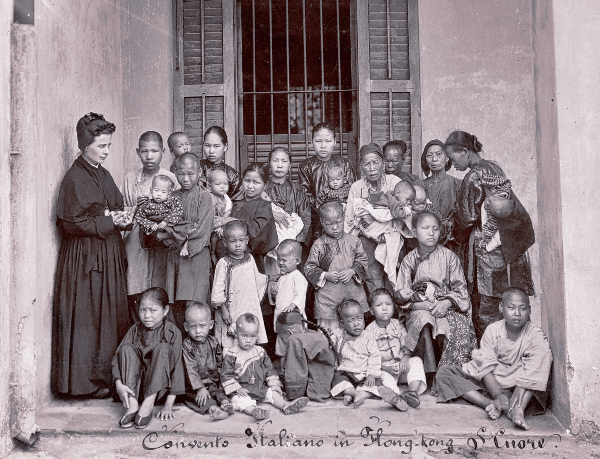 At the Italian Convent of the Canossian Sisters in Hong Kong, later to be known as the Sacred Heart Canossian College. Photo: courtesy PIME