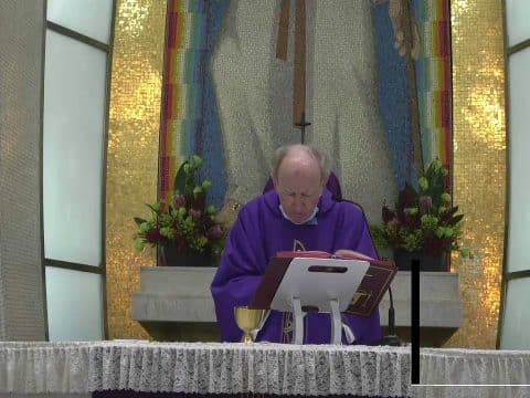 St. Joseph Church, Central, distribution of ashes