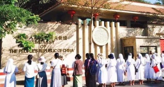 Catholics join anti-coup protests in Myanmar