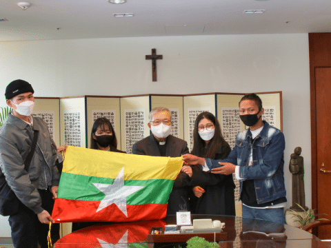 Archbishop of Seoul stands with people of Myanmar