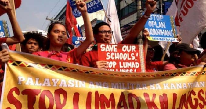 Philippine bishops condemn government ban of word, Lumad