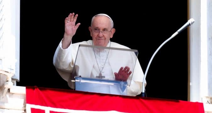 Greed for wealth is behind wars, conflicts, pope says
