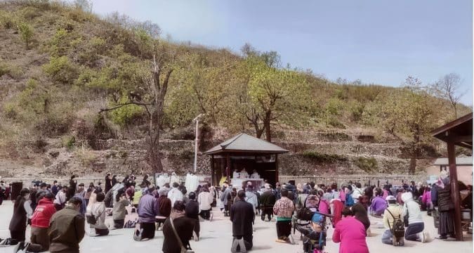 Faith journeys during the month of Mary in China