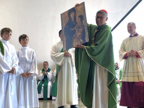 Cardinal Stephen celebrates Mass at titular Church