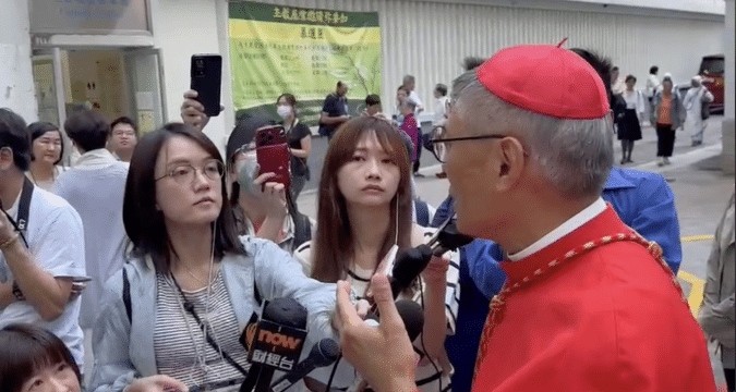 ‘Bridge Church’.. Cardinal Chow meets the press after celebrating first Mass in Hong Kong following elevation to cardinalate