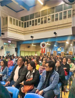 Around 300 people gathered for the Misa de Aguinaldo at the hall of the Bayanihan Centre, Kennedy Town, on Christmas Eve.