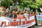 Tribal people from the southern Philippines protest in Manila, calling for mining on their land to be halted. Photo: UCAN/Jire Carreon