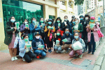The Indonesian Catholic Community preparing to give out masks in Causeway Bay on February 16.