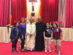The newly elected officers together with their parish priests in Choi Hung.