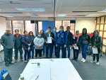 Filipino community leaders in Hong Kong submitting a petition to Philippine consul general, Raly Tejada, calling for the immediate lifting of the travel ban on February 17.