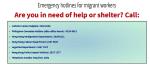 Emergency hotline for migrant workers