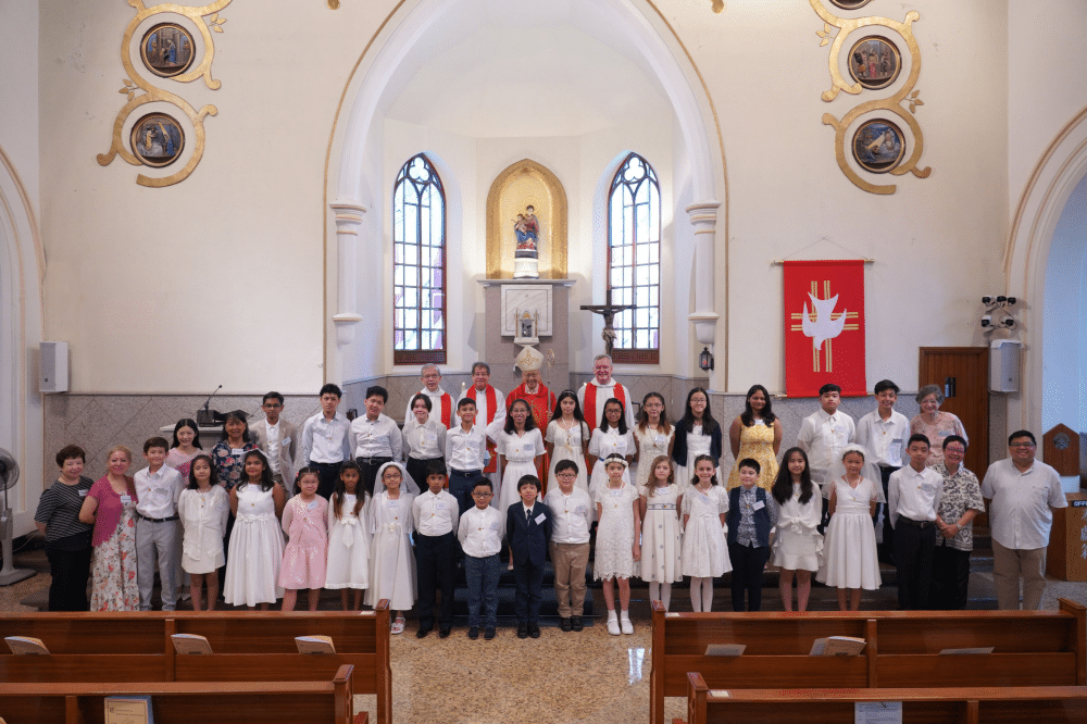 First Holy Communion at Rosary parish Hong Kong Sunday Examiner