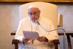 Pope Francis leads his general audience in the Apostolic Palace at the Vatican on August 5. Photo: CNS /Vatican Media