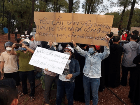 Monks harassed by land-grabbers