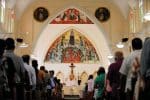 People attend Mass at St. Theresa's Church in Colombo, Sri Lanka, on 12 May 2019. Thee first time since the Easter Sunday suicide bombings that killed more than 250 people and injured some 500. Photo: CNS/Reuters