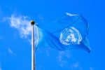 The flag of the United Nations during the 74th session of the United Nations General Assembly at the world body's headquarters in New York City on 24 September 2019. File photo: CNS/Reuters