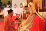 Bishop Chen, left, during his ordination. Photo: AsiaNews/chinacatholic.cn