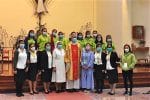 The group held a Mass and a simple anniversary celebration in Tai Wai during the pandemic.
