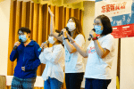 Young people express their feelings through song during an online worship concert on November 21. Photo: Facebook of St. John’s the Baptist parish