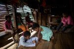 Aeta indigenous children at a makeshift learning centre in Pampanga, the Philippines, in October 2020. Photo: CNS/Reuters