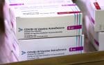 Boxes of the Oxford University-AstraZeneca Covid-19 vaccine at the Princess Royal Hospital in Haywards Heath, England, on January 2. Photo: CNS/pool via Reuters