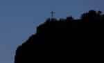 The cross of St. Michael in Montserrat, Spain. File photo: CNS/Reuters