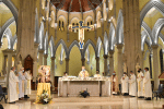 Concelebrated Mass for the solemnity of St. Joseph, livestreamed from the Cathedral of the Immaculate Conception on March 19.