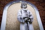 A statue of St. Joseph in front of the St. John Vianney Regional School in Allentown, Pennsylvania, the United States. Photo: CNS