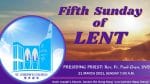 Mass for Fifth Sunday of Lent From St. Joseph's Church, Central, Hong Kong, March 21, 7.00am (UTC/GM...
