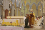 Cardinal Tong delivering the homily during the Chrism Mass on April 1