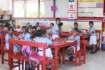 Children attend classes at Good Shepherd Catholic Elementary School in Abepura, Papua, in this 2018 file photo. Photo: UCAN/Ryan Dagu