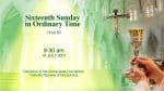 Sixteenth Sunday in Ordinary Time.  Cathedral of the Immaculate Conception, Hong Kong, Sunday, July ...