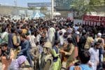 People try to get into Hamid Karzai International Airport in Kabul, Afghanistan, on August 16. Photo: CNS/Reuters