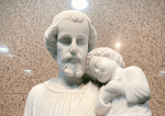 A statue of St. Joseph and the Infant Jesus at St. Joseph’s Church, Central.
