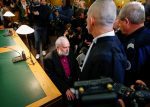 Former French priest, Bernard Preynat, at a courthouse in Lyon, France, in 2020. On March 16 that year he was sentenced to five years in jail for sexual assault while he ran a group of scouts. Photo: CNS/Emmanuel Foudrot, Reuters