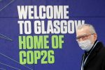 Cardinal Parolin arriving for COP26, in Glasgow, Scotland, on November 1. Photo: CNS/Phil Noble, Reuters pool