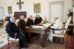 Religious brothers can be superiors of orders with priests, pope says
