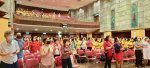 A praise and worship session during the celebration on Pentecost Sunday.