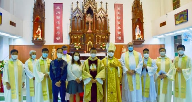 New priest is first to be ordained by Bishop Chow