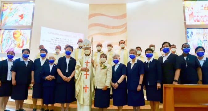 A joyful and blessed golden jubilee and birthday celebration