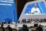 Pope urges world leaders to ‘work for peace, not weapons’