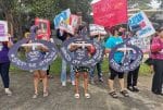 Filipino women march to end domestic violence