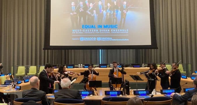 Israeli-Palestinian orchestra models peace in concert Israeli-Palestinian orchestra models peace in concert