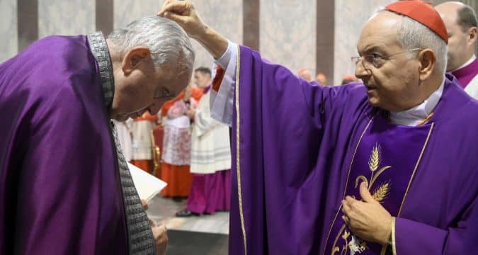 Choose truth, love over trifles and distractions, pope says on Ash Wednesday
