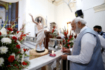 Modi at Delhi Cathedral on Easter Sunday