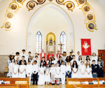 First communion and confirmation at Rosary Church